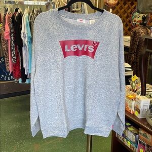 Levi's Heather Gray Crewneck Sweater